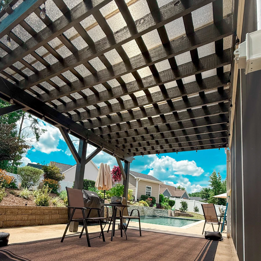 custom pergolas installation