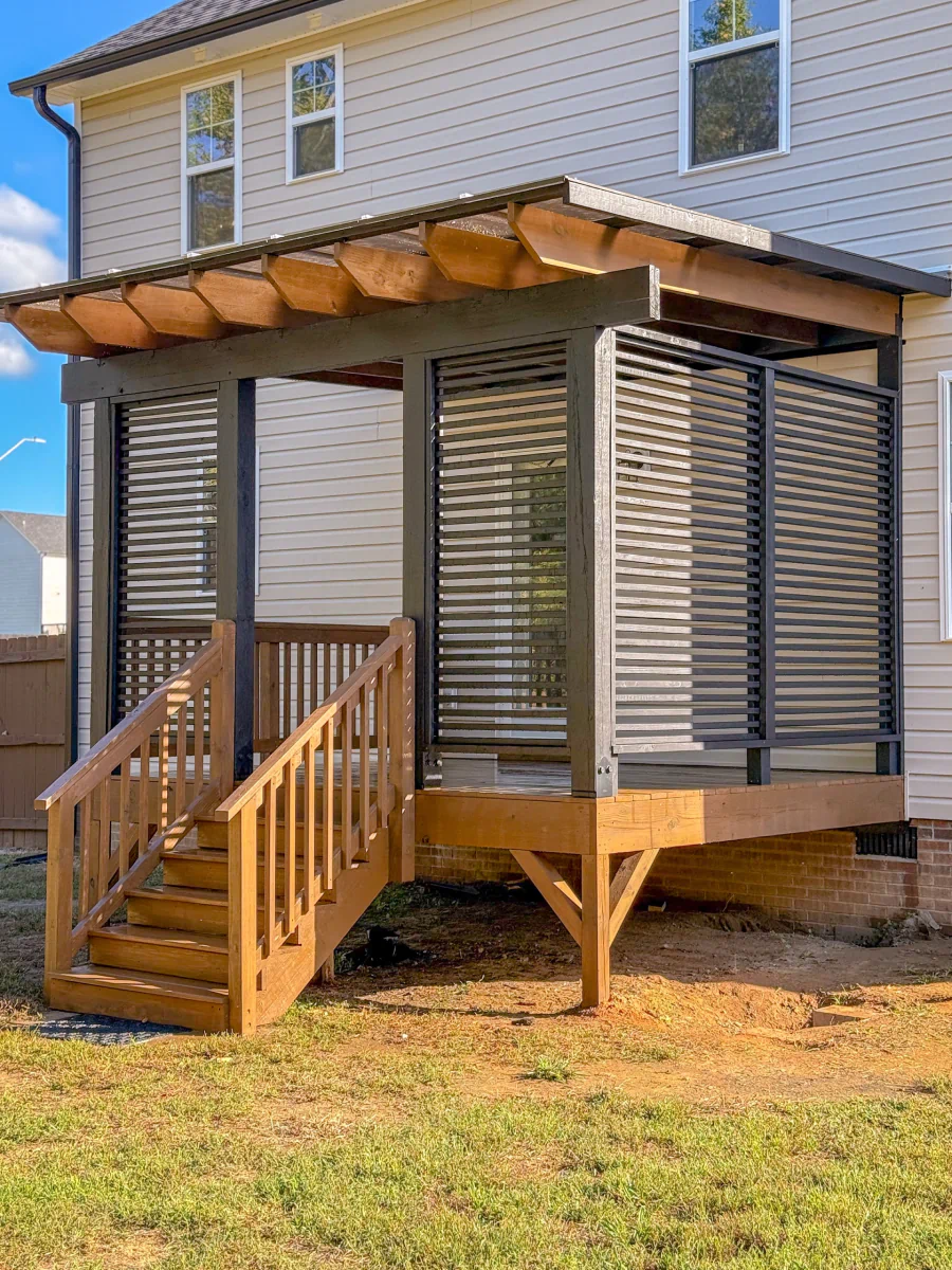 pergola and deck